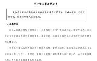 董事长“失联”！000752，一字跌停