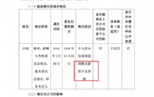 南卫股份财总岗位有多难干：许晓嫌工资不及预期辞职，前任刚被罚150万元 | 长三角资本局